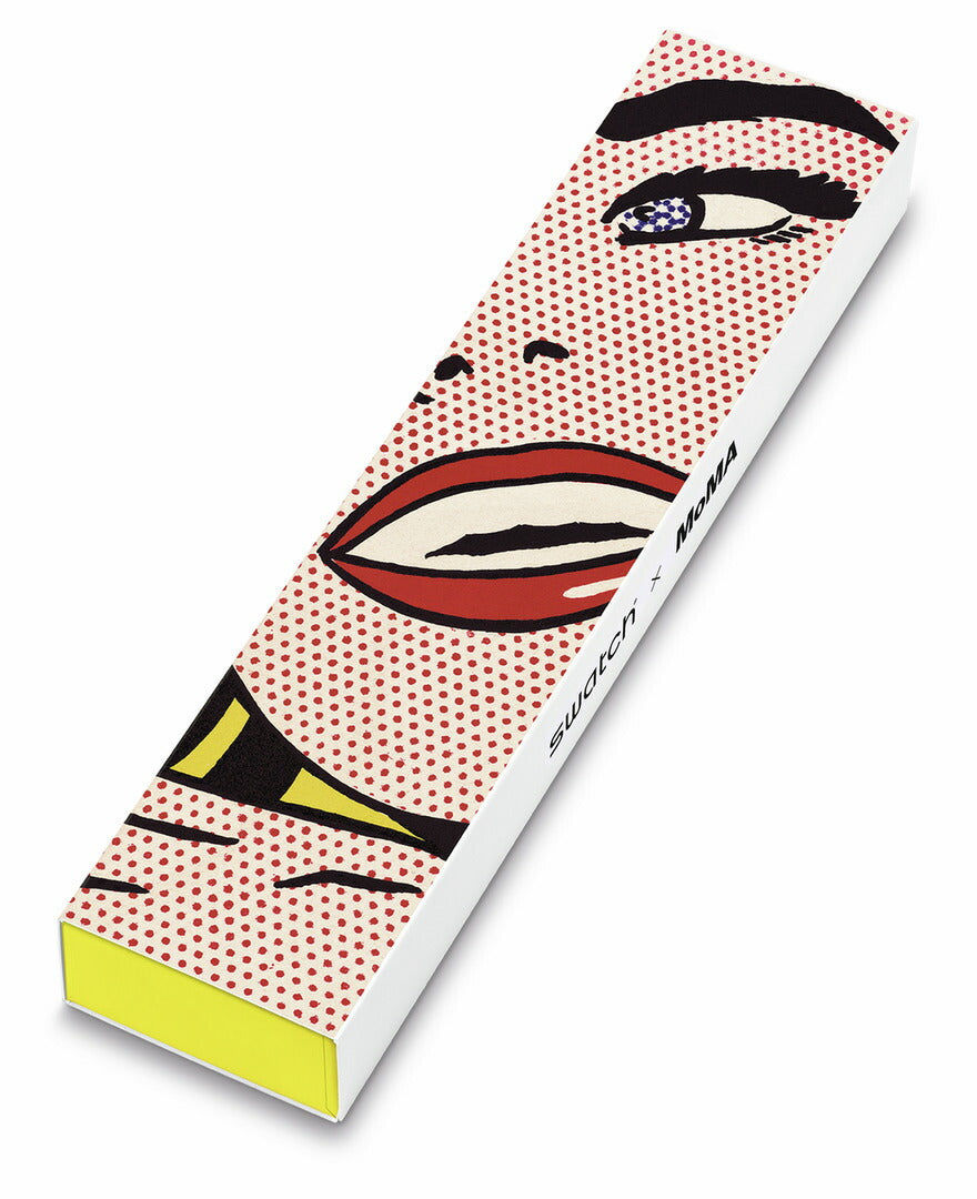 swatch x MoMA コラボ GIRL BY ROY LICHTENSTEIN THE WATCH ロイ・リキテンスタイン 生誕100年記念 スウォッチ 腕時計 SUOZ352