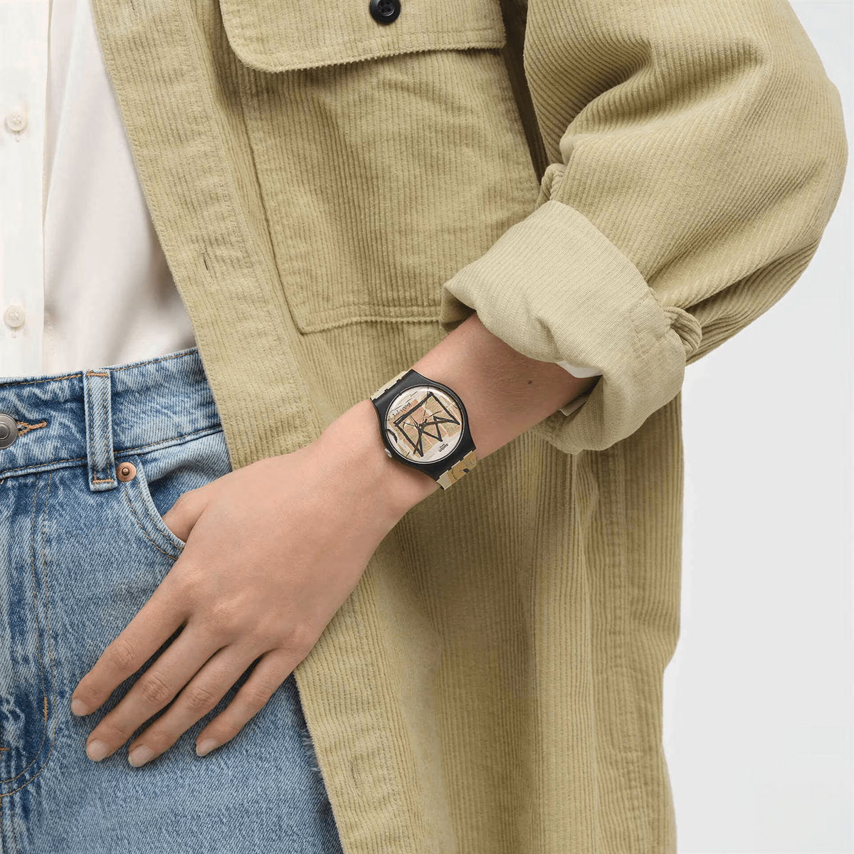 swatch スウォッチ UNTITLED BY JEAN-MICHEL BASQUIAT 無題 腕時計 SUOZ355 Swatch Art Journey