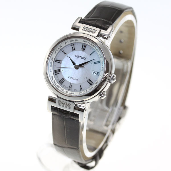 セイコー エクセリーヌ SEIKO EXCELINE 電波 ソーラー 電波時計 腕時計 レディース ペアウォッチ SWCW109