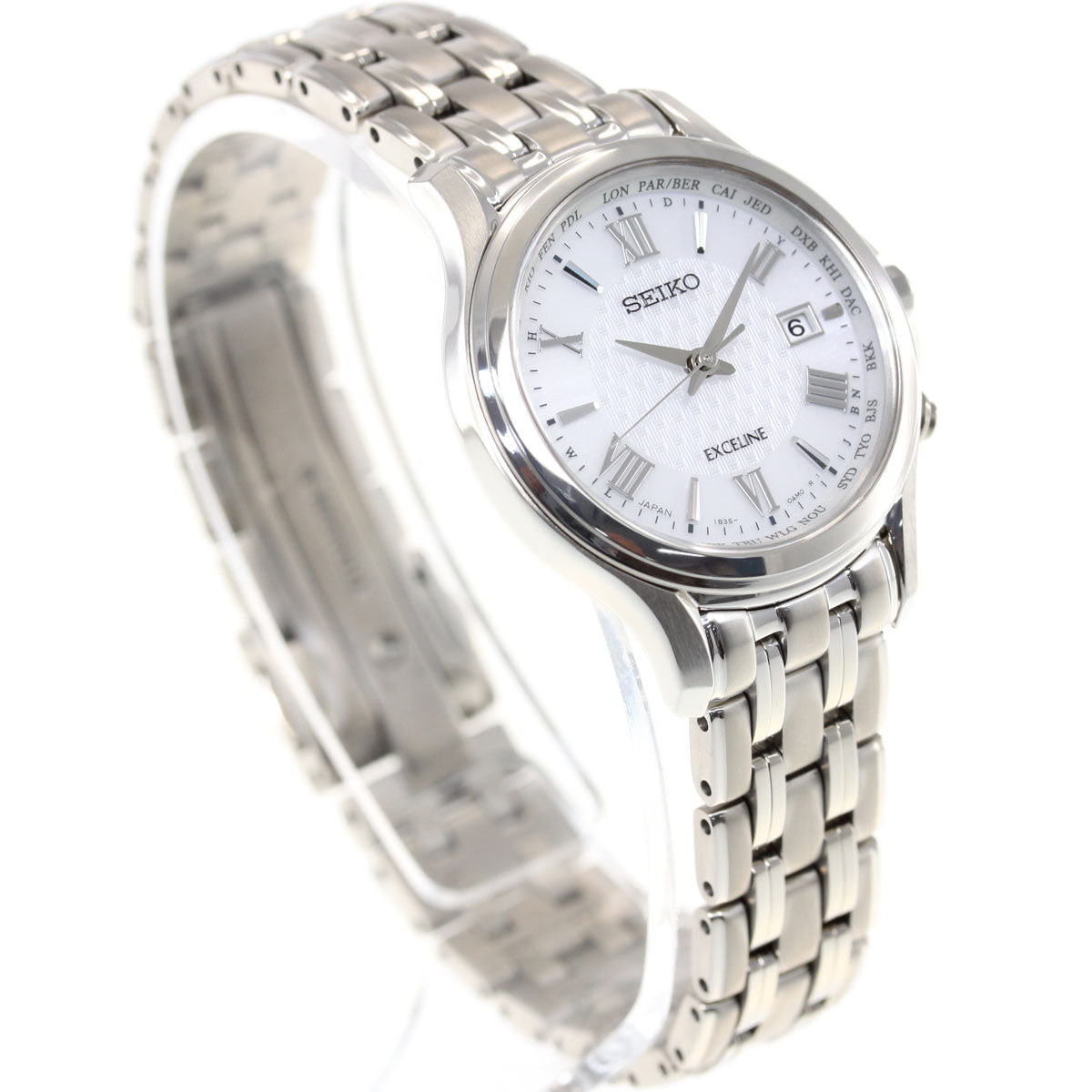セイコー エクセリーヌ SEIKO EXCELINE 電波 ソーラー 電波時計 腕時計 レディース ペアウオッチ SWCW161