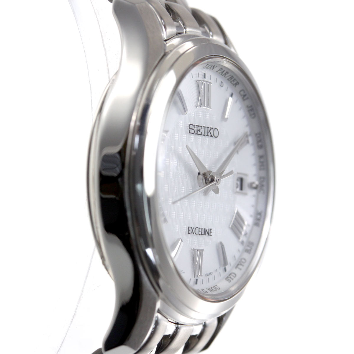 セイコー エクセリーヌ SEIKO EXCELINE 電波 ソーラー 電波時計 腕時計 レディース ペアウオッチ SWCW161
