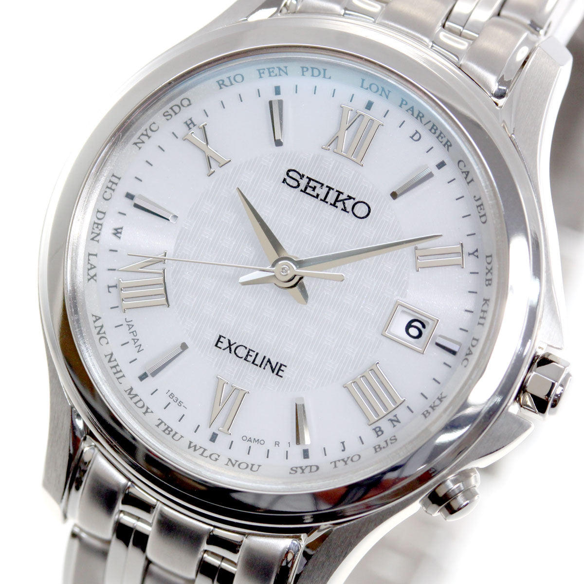セイコー エクセリーヌ SEIKO EXCELINE 電波 ソーラー 電波時計 腕時計 レディース ペアウオッチ SWCW161