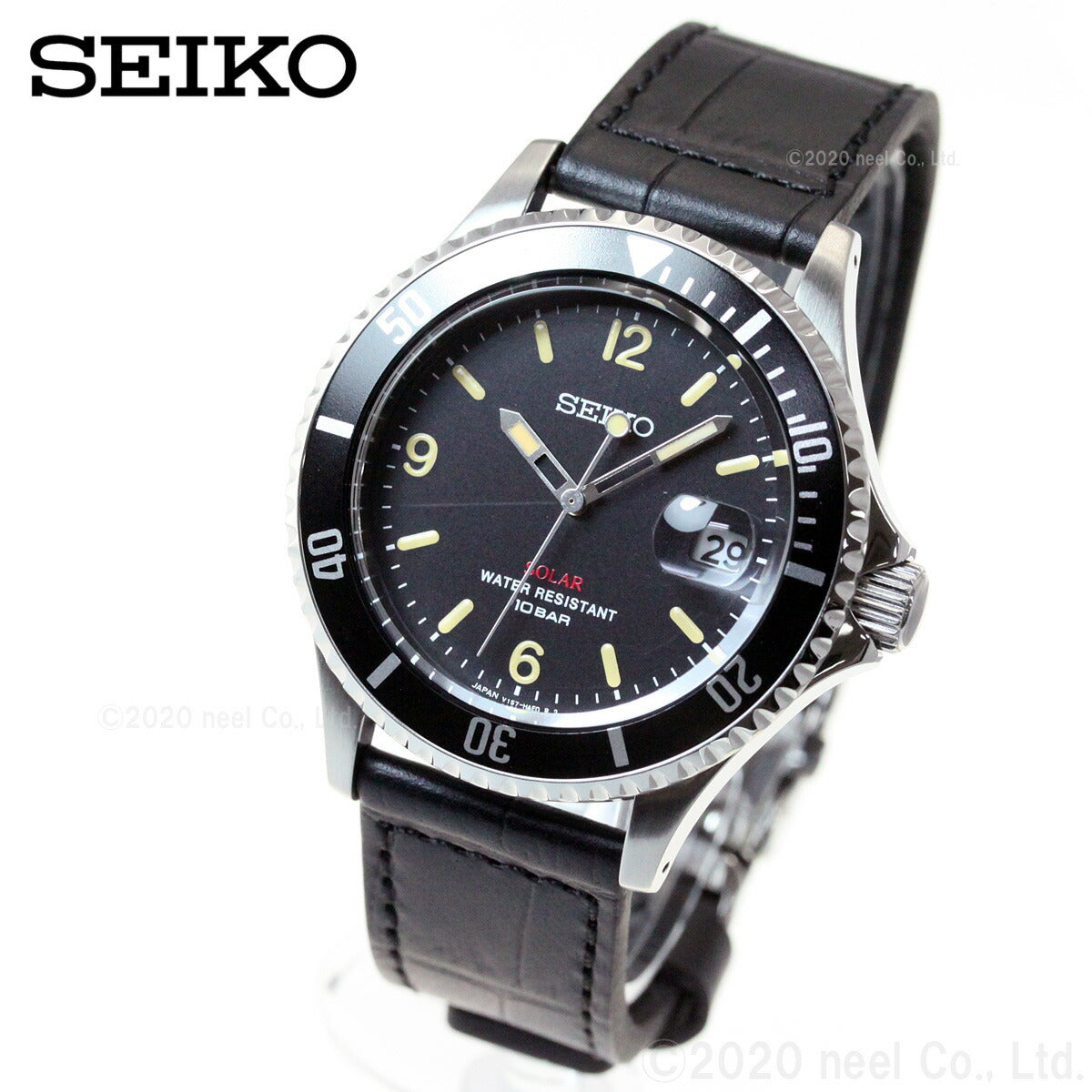 セイコー ソーラー SEIKO SOLAR ショップ限定モデル ヴィンテージデザイン 腕時計 メンズ SZEV013