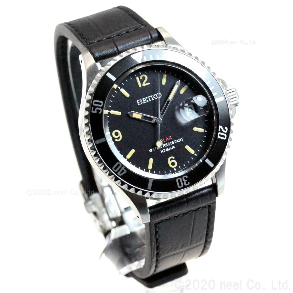 セイコー ソーラー SEIKO SOLAR ショップ限定モデル ヴィンテージデザイン 腕時計 メンズ SZEV013