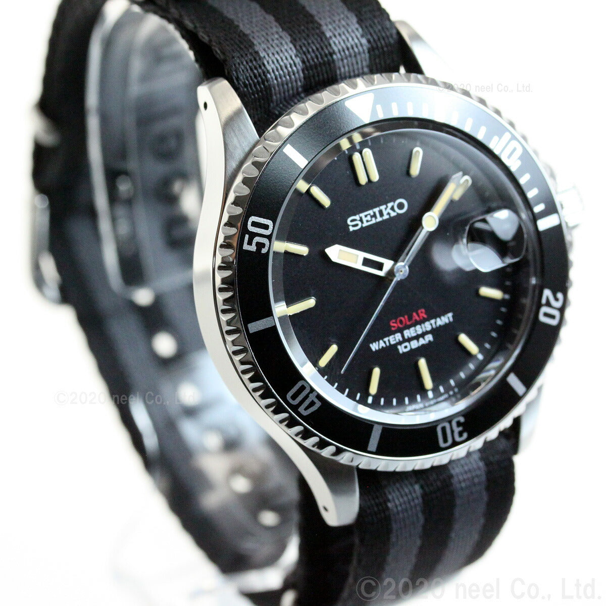 セイコー ソーラー SEIKO SOLAR ショップ限定モデル ヴィンテージデザイン 腕時計 メンズ SZEV014