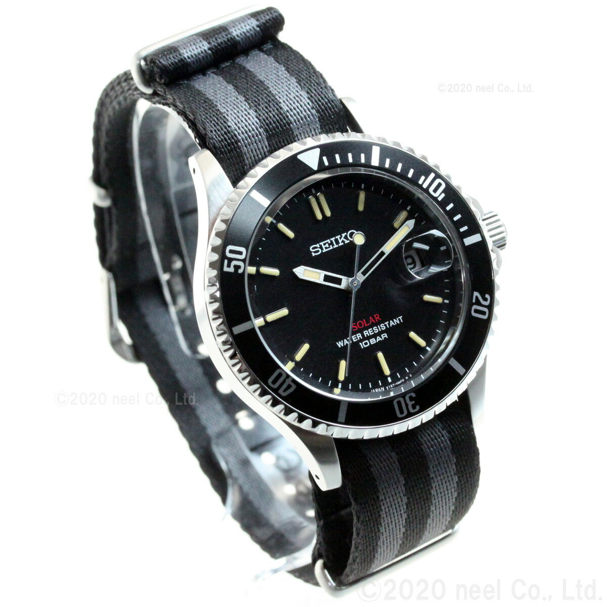 セイコー ソーラー SEIKO SOLAR ショップ限定モデル ヴィンテージデザイン 腕時計 メンズ SZEV014
