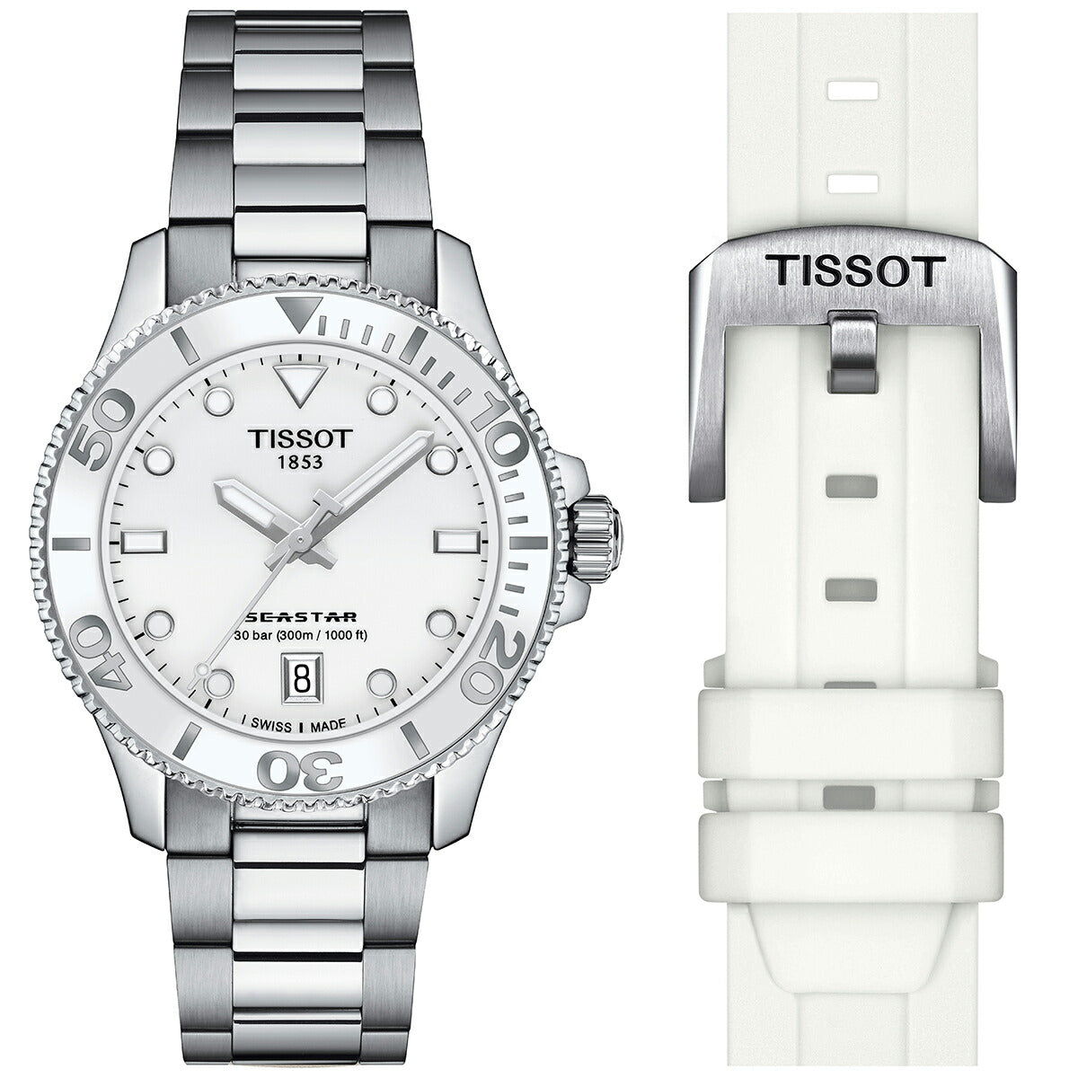 ティソ TISSOT 腕時計 メンズ レディース シースター 1000 クオーツ 36mm SEASTAR 1000 QUARTZ T120.210.11.011.00