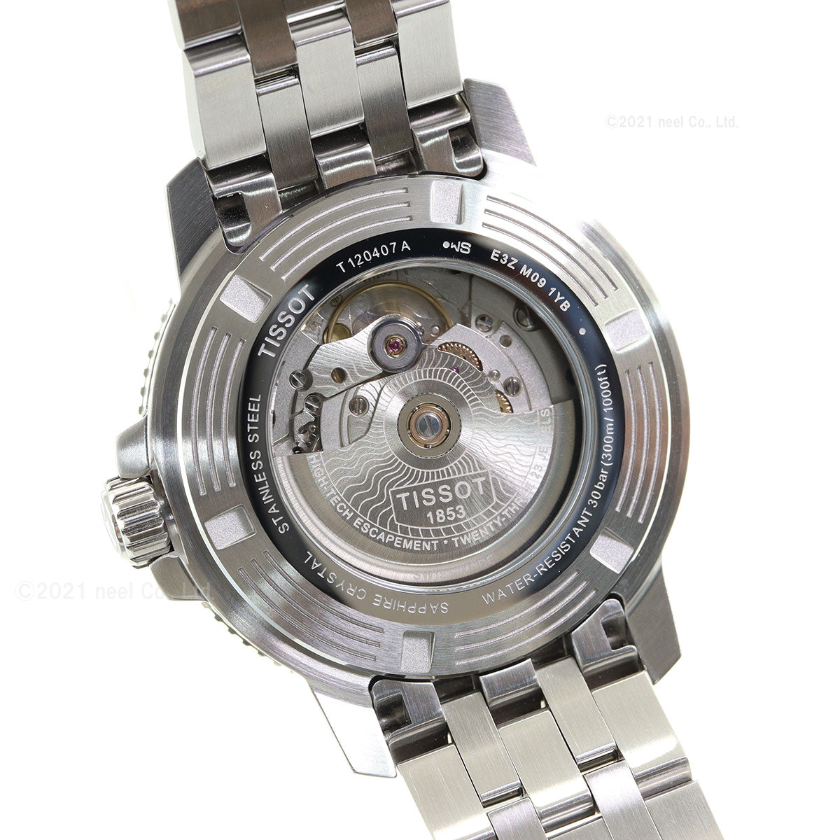 ティソ 腕時計 メンズ TISSOT シースター 1000 オートマティック SEASTAR 1000 POWERMATIC 80 自動巻き T120.407.11.091.01 ステンレススチール グリーン【60回分割手数料無料!】
