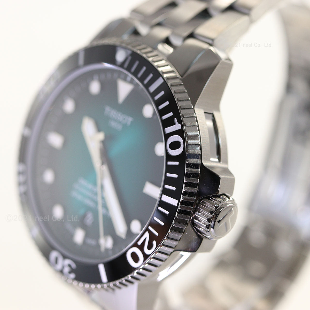 ティソ 腕時計 メンズ TISSOT シースター 1000 オートマティック SEASTAR 1000 POWERMATIC 80 自動巻き T120.407.11.091.01 ステンレススチール グリーン【60回分割手数料無料!】