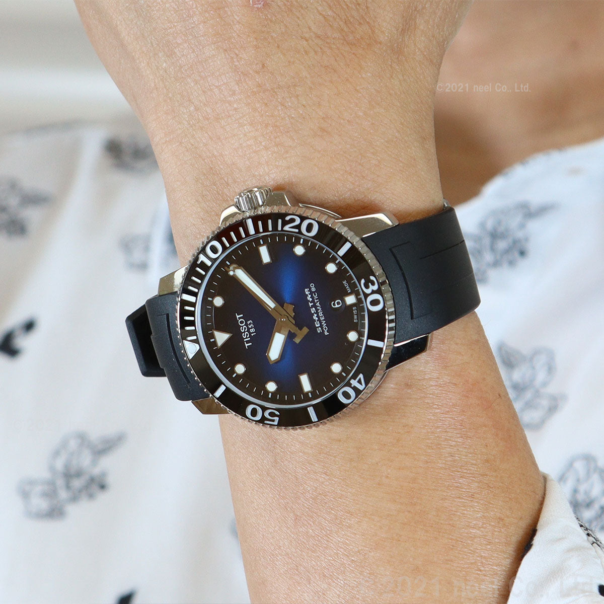 ティソ TISSOT 腕時計 メンズ シースター 1000 オートマティック SEASTAR 1000 POWERMATIC 80 自動巻き T120.407.17.041.00【60回分割手数料無料!】