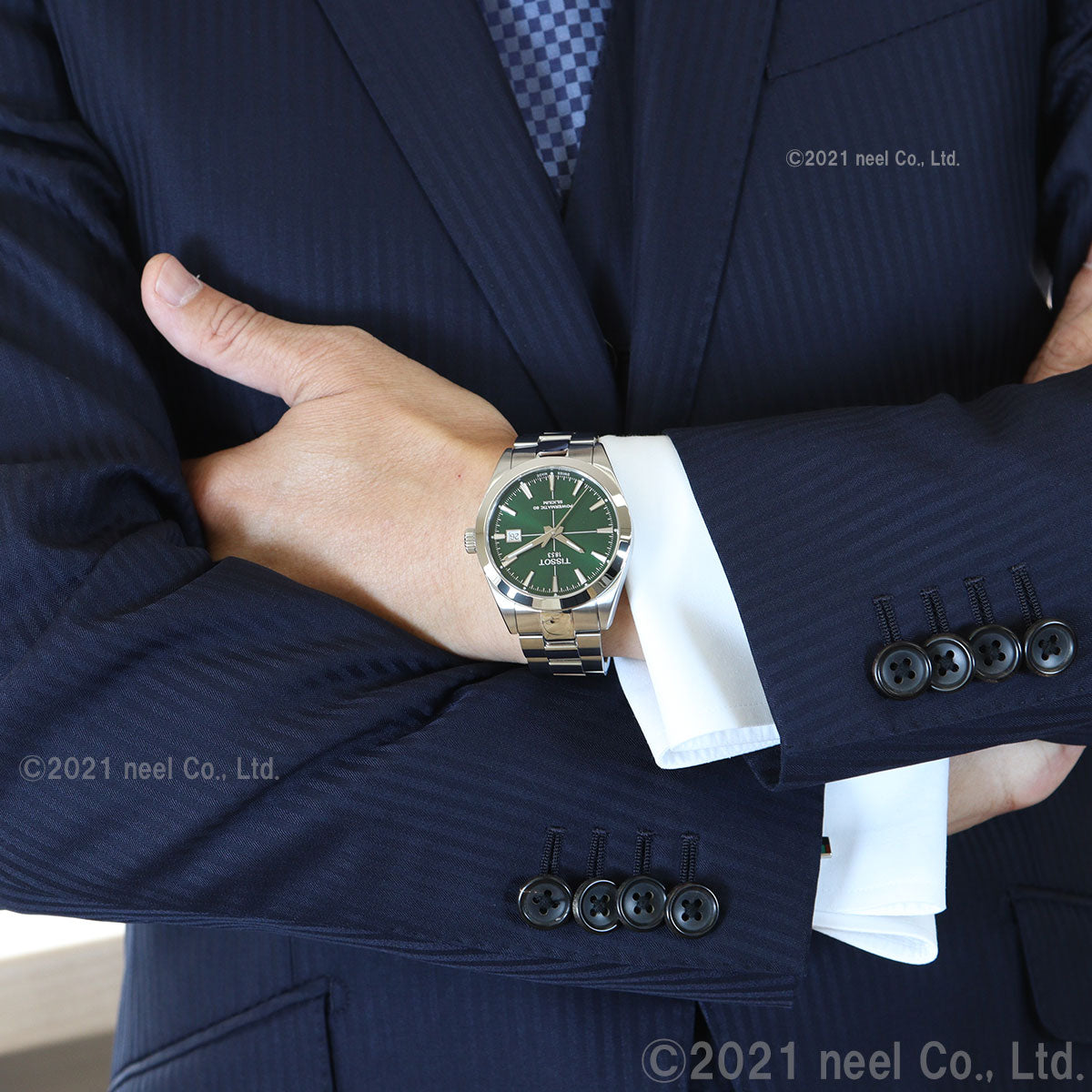 ティソ メンズ 腕時計 TISSOT T1274071109101 ジェントルマン オートマティック パワーマティック 80 シリシウム グリーン【60回分割手数料無料!】
