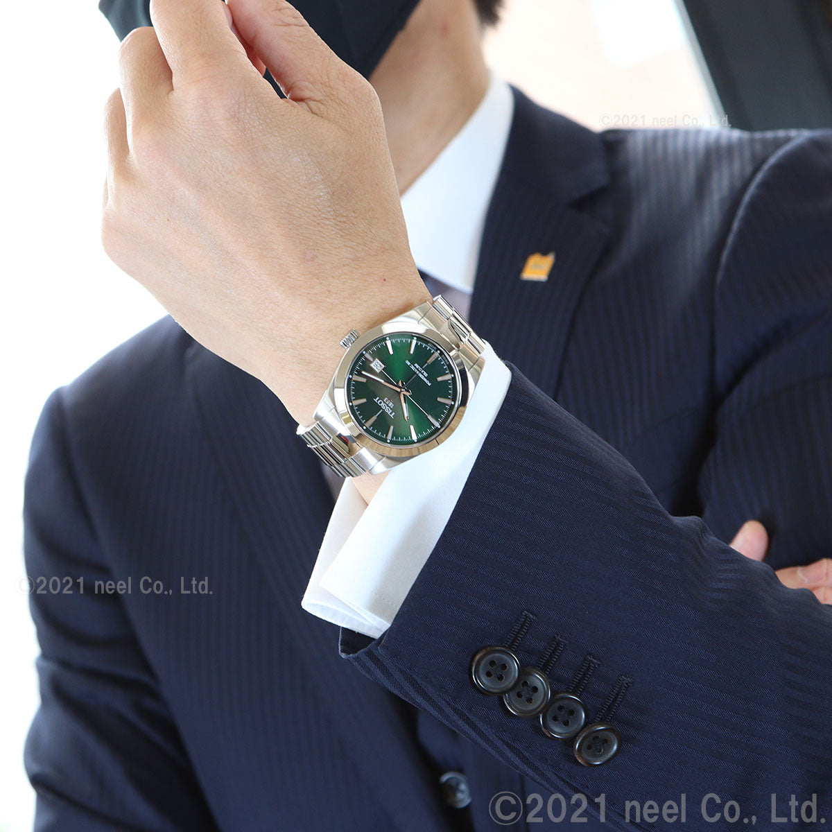 ティソ メンズ 腕時計 TISSOT T1274071109101 ジェントルマン オートマティック パワーマティック 80 シリシウム グリーン【60回分割手数料無料!】