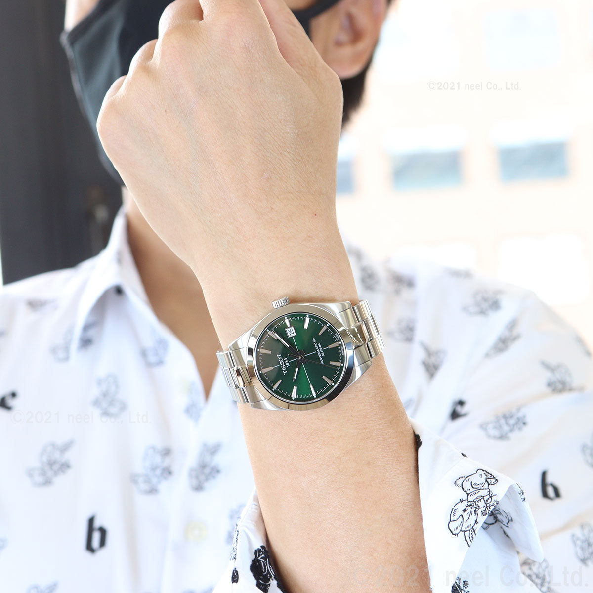 ティソ メンズ 腕時計 TISSOT T1274071109101 ジェントルマン オートマティック パワーマティック 80 シリシウム グリーン【60回分割手数料無料!】