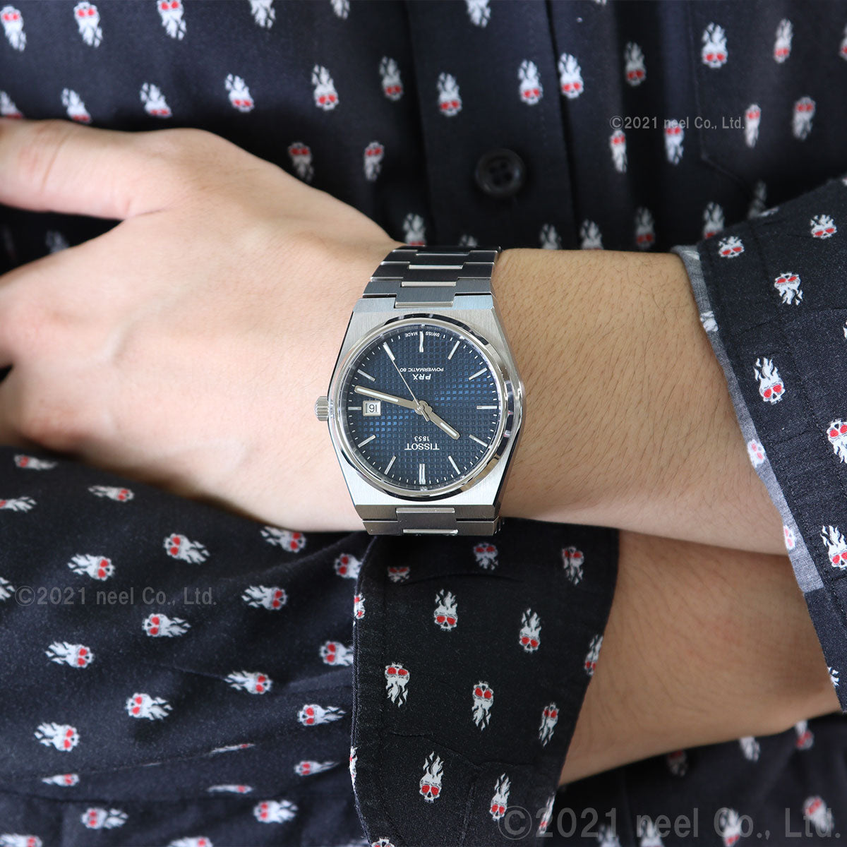 ティソ メンズ 腕時計 TISSOT PRX オートマティック 自動巻 T137.407.11.041.00 AUTOMATIC ブルー シルバー【60回分割手数料無料!】