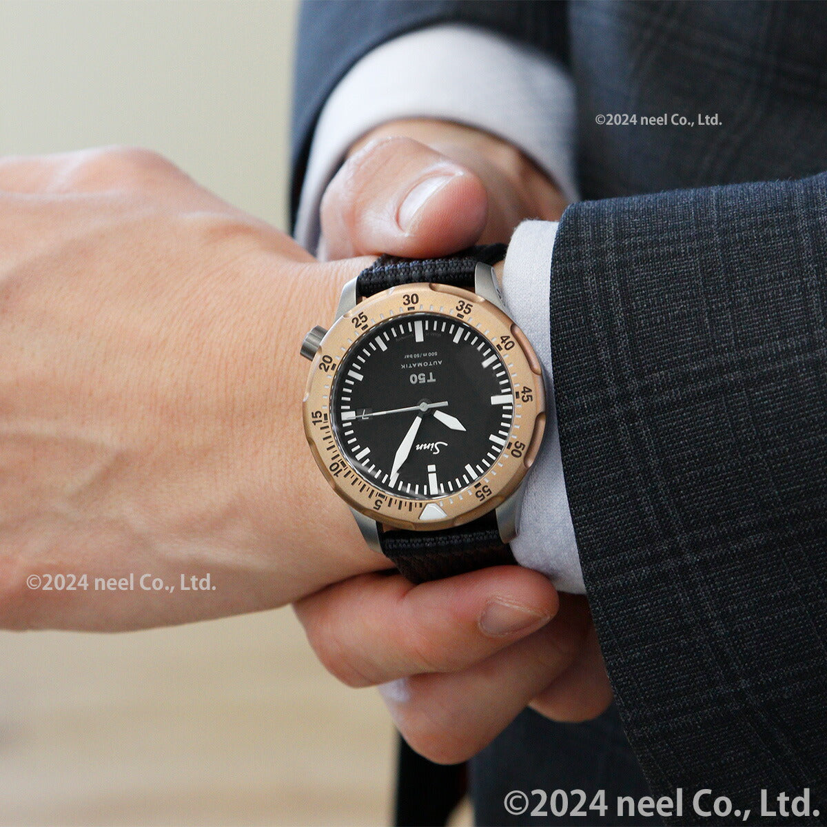 Sinn ジン T50.GBDR 自動巻き 腕時計 メンズ Diving Watches ダイバーズウォッチ テキスタイルストラップ ドイツ製【60回分割手数料無料!】