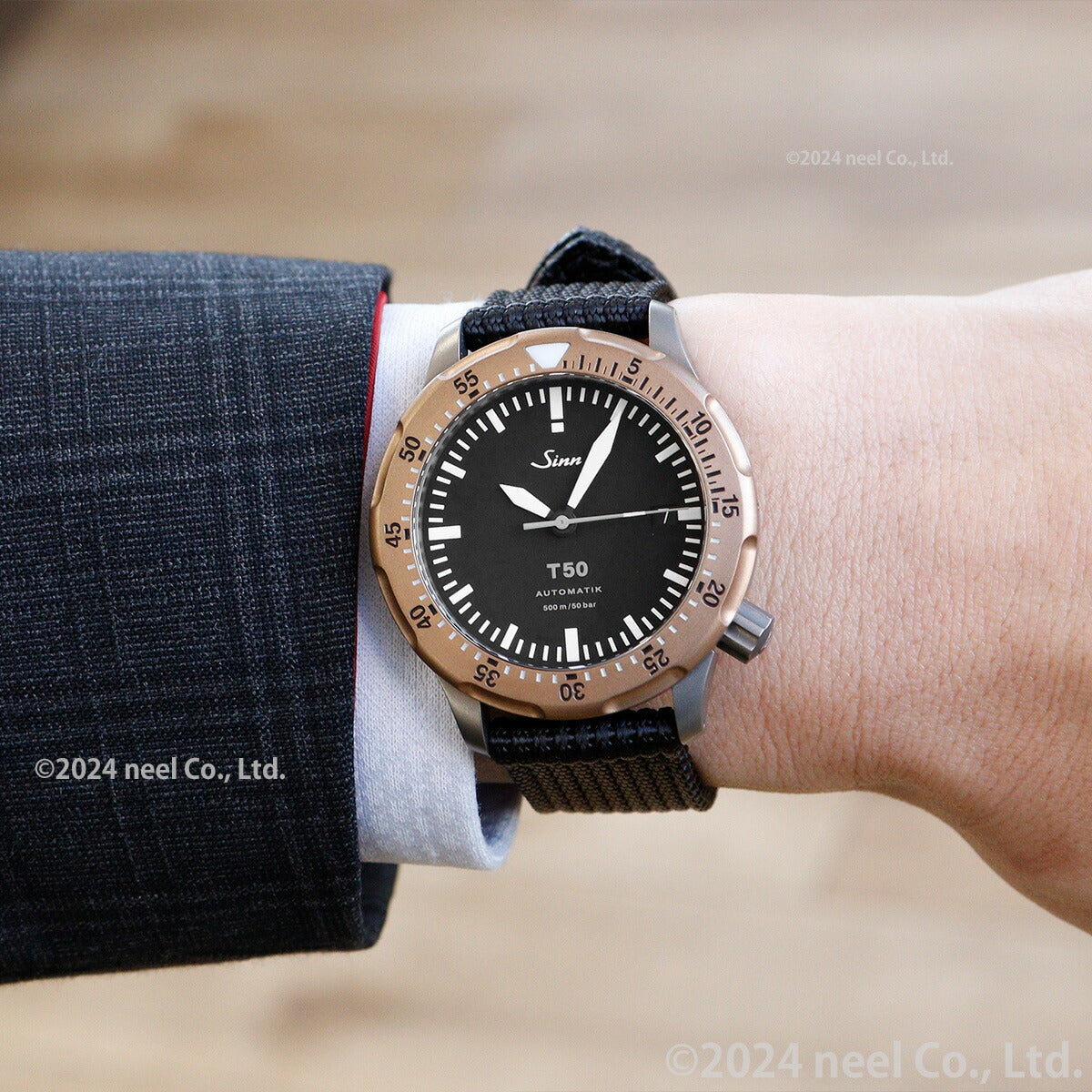 Sinn ジン T50.GBDR 自動巻き 腕時計 メンズ Diving Watches ダイバーズウォッチ テキスタイルストラップ ドイツ製【60回分割手数料無料!】