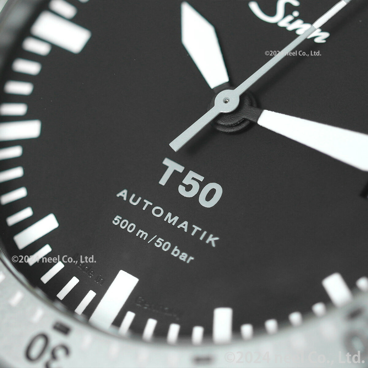Sinn ジン T50 自動巻き 腕時計 メンズ Diving Watches ダイバーズウォッチ シリコンストラップ ブラック ドイツ製【60回分割手数料無料!】