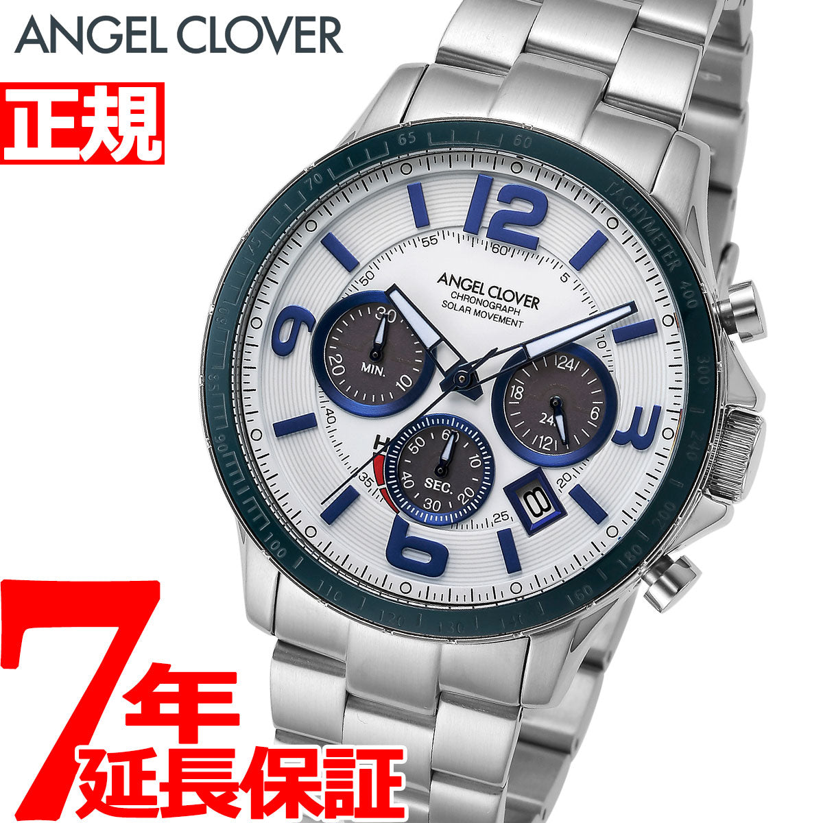 エンジェルクローバー ANGEL CLOVER ソーラー 腕時計 メンズ タイムクラフトソーラー TIME CRAFT SOLAR クロノグラフ  TCS44SWH