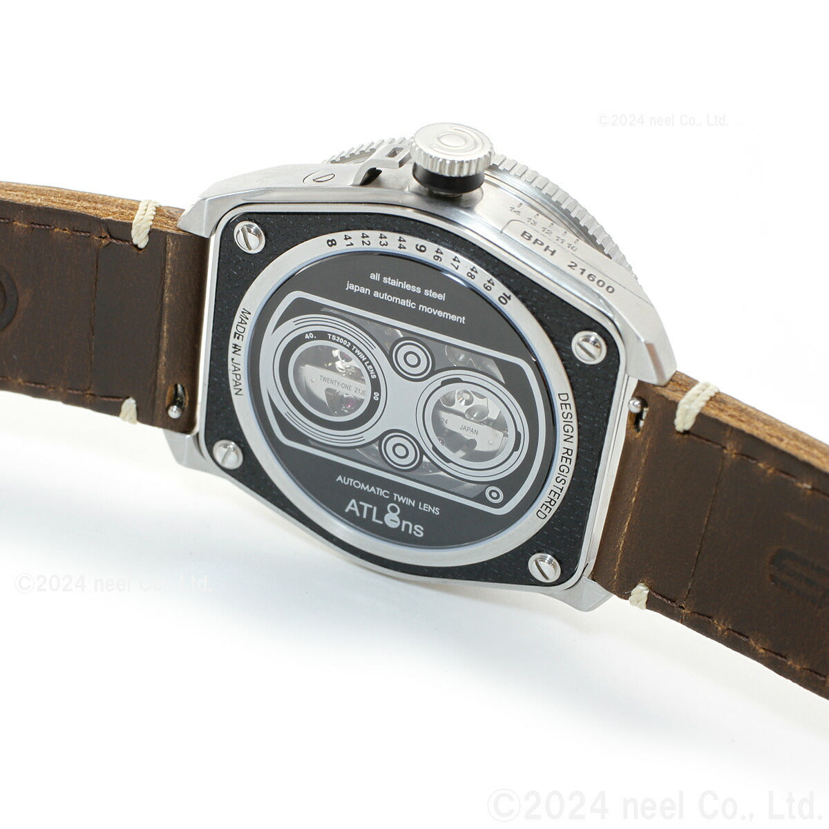 タックス TACS 腕時計 メンズ レディース ツインレンズ TWIN LENS 自動巻き TS2002A モダン シルバー