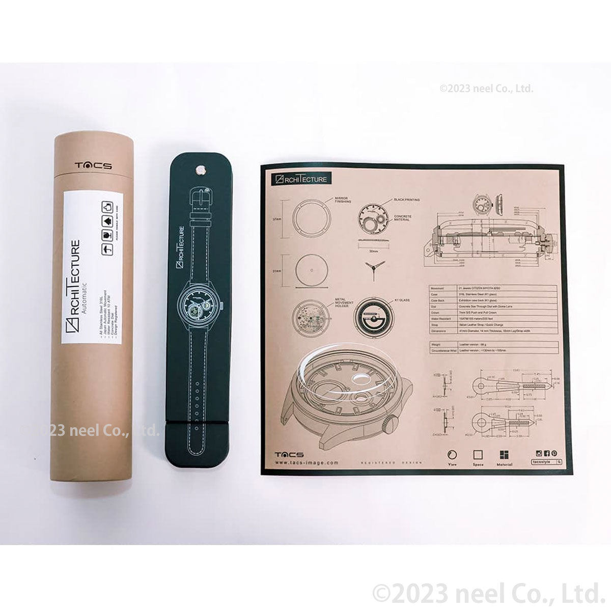 タックス TACS 腕時計 メンズ レディース ARCHITECTURE TS2301C 自動巻き