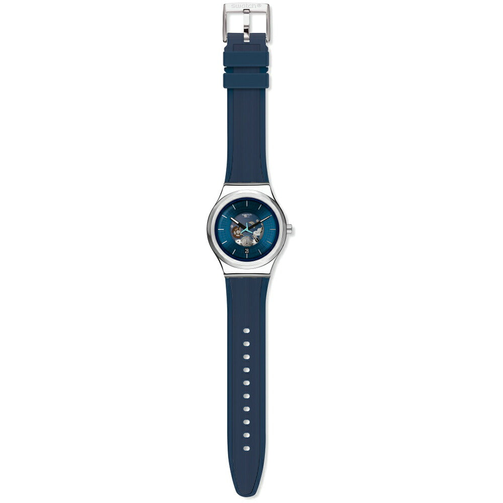 swatch スウォッチ 腕時計 メンズ レディース アイロニー システム51 ブルーラング Irony Sistem51 BLURANG 自動巻き YIS430
