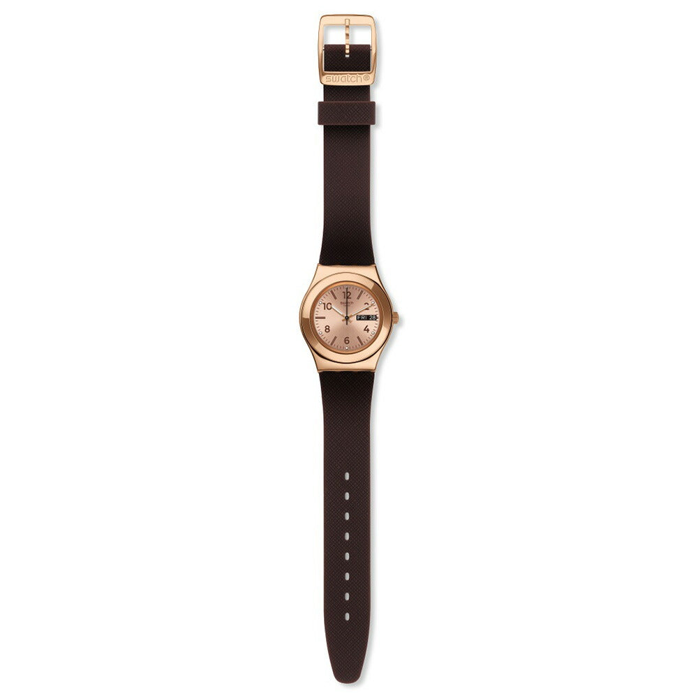 swatch スウォッチ 腕時計 メンズ レディース アイロニー ミディアム ブラウニー Irony Medium BROWNEE YLG701