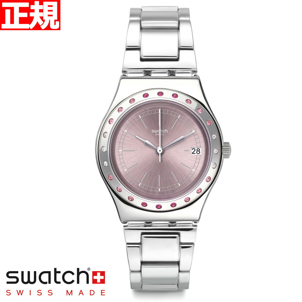 swatch スウォッチ 腕時計 レディース アイロニー ミディアム ピンクアラウンド Irony Medium PINKAROUND YLS455G