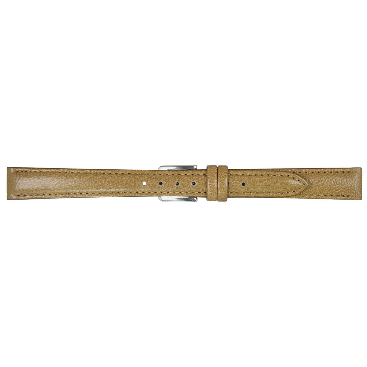 ミモザ MIMOSA 腕時計 替えバンド ベルト レディース キッド 仔ヤギ 10mm オーク/シルバー 時計 時計バンド 時計ベルト 革 山羊革