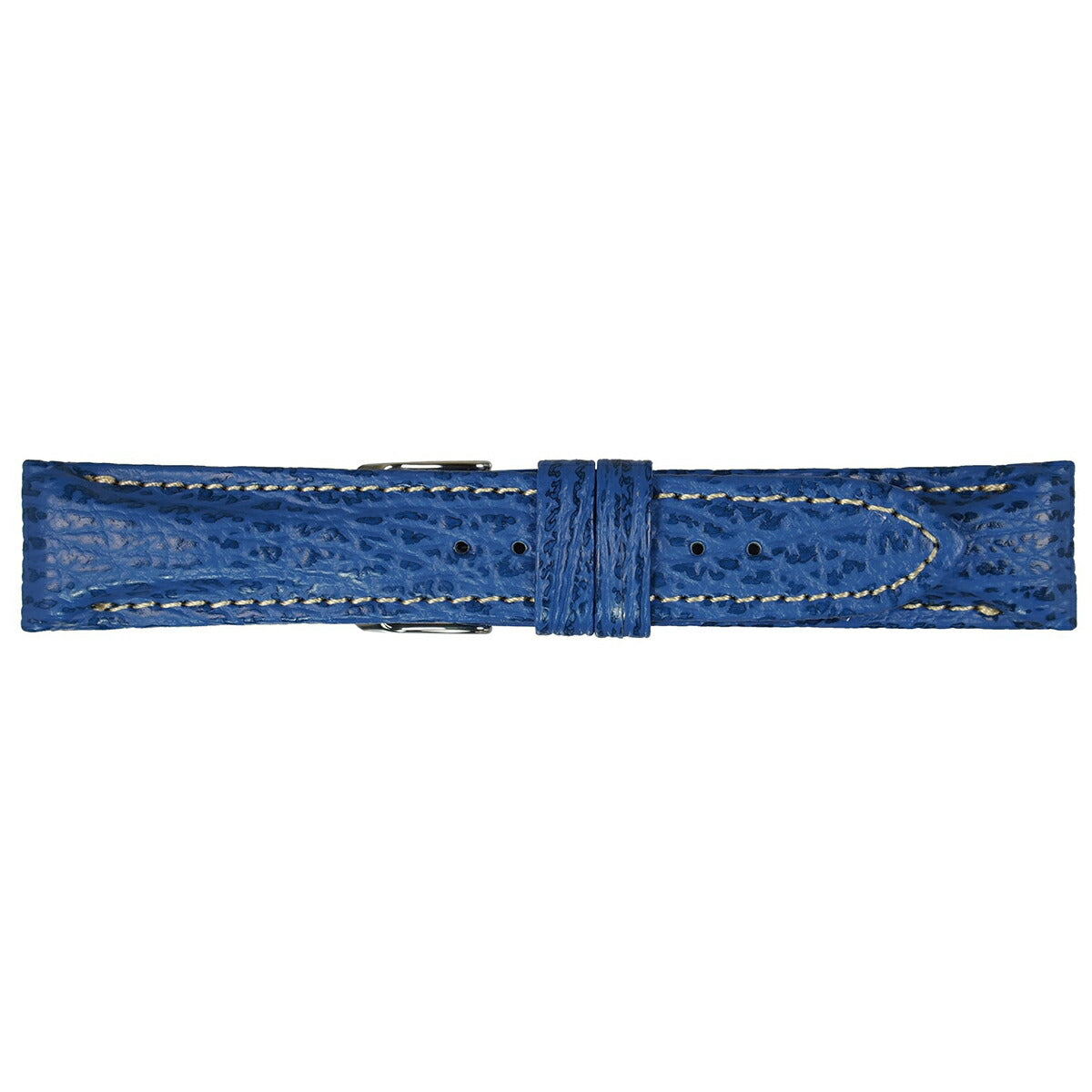 ミモザ MIMOSA 腕時計 替えバンド ベルト メンズ シャーク サメ 20mm ブルー/シルバー 時計 時計バンド 時計ベルト 革 サメ革