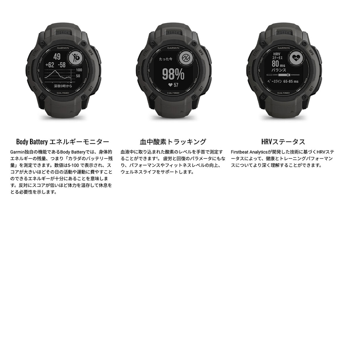 ガーミン GARMIN Instinct 2X Dual Power インスティンクト2X デュアル