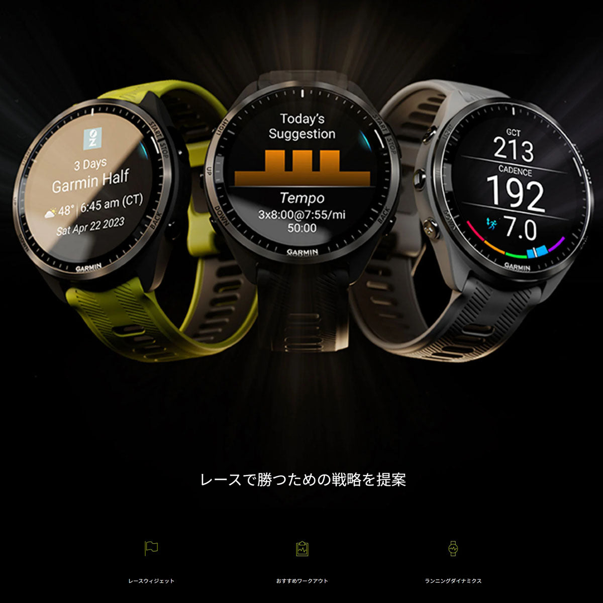 ガーミン GARMIN Forerunner 965 Amp Yellow フォアランナー 965 010-02809-62 GPS ランニング スマートウォッチ 腕時計 イエロー