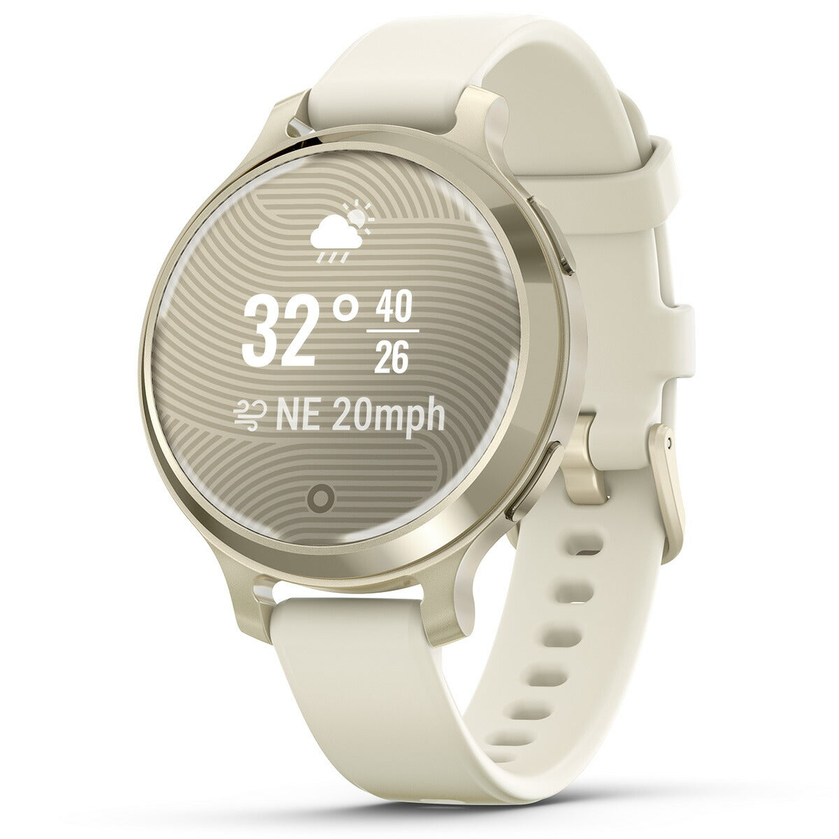 ガーミン GARMIN Lily 2 Active リリー2 アクティブ GPS スマートウォッチ ウェアラブル 腕時計 レディース 010-02891-40 Bone / Lunar Gold【2024 新作】