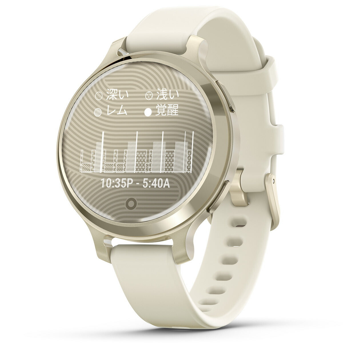 ガーミン GARMIN Lily 2 Active リリー2 アクティブ GPS スマートウォッチ ウェアラブル 腕時計 レディース 010-02891-40 Bone / Lunar Gold【2024 新作】