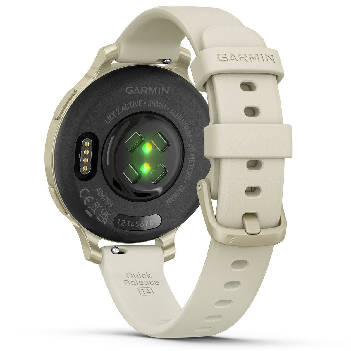 ガーミン GARMIN Lily 2 Active リリー2 アクティブ GPS スマートウォッチ ウェアラブル 腕時計 レディース 010-02891-40 Bone / Lunar Gold【2024 新作】