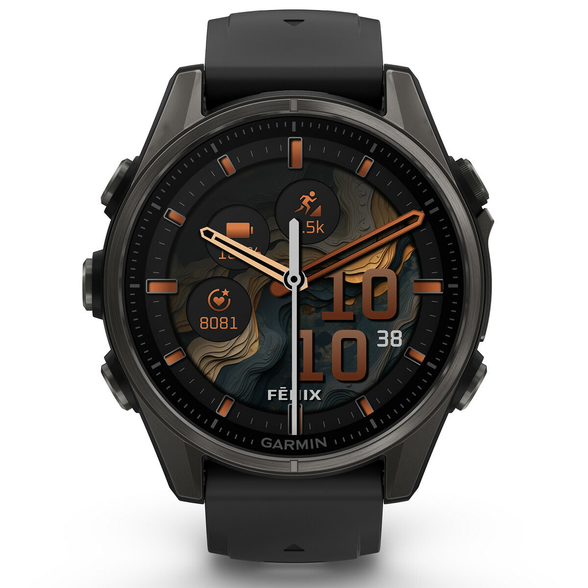 ガーミン GARMIN fenix 8 AMOLED 43mm フェニックス8 アモレッド 43ミリ GPS スマートウォッチ 腕時計 010-02903-27 Ti Carbon Gray DLC / Black【2024 新作】