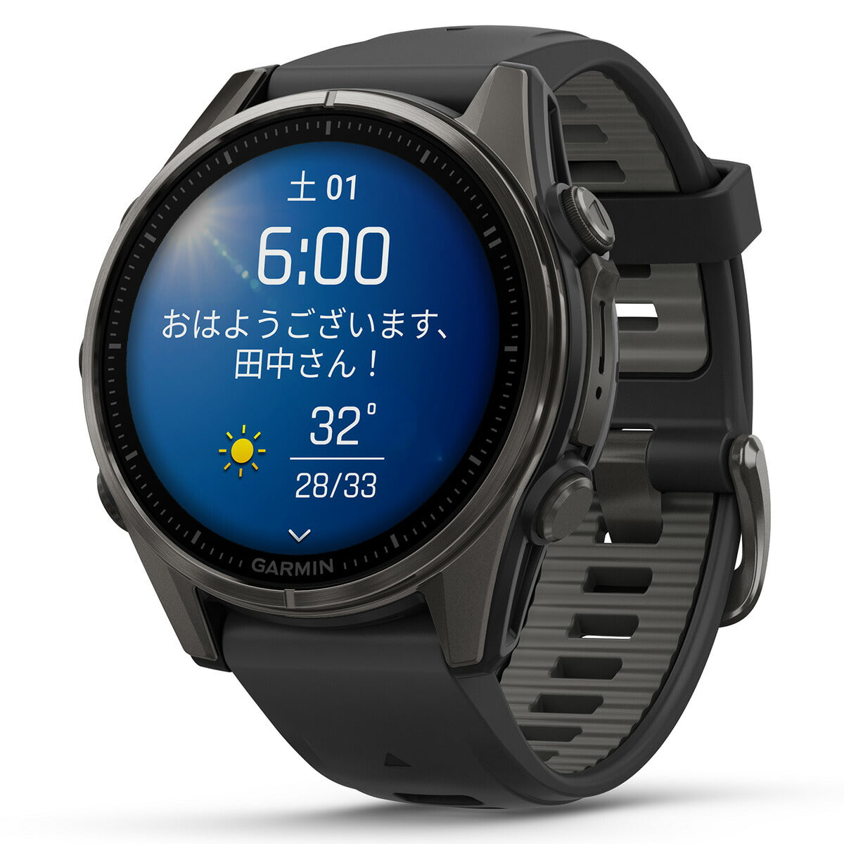 ガーミン GARMIN fenix 8 AMOLED 43mm フェニックス8 アモレッド 43ミリ GPS スマートウォッチ 腕時計 010-02903-27 Ti Carbon Gray DLC / Black【2024 新作】