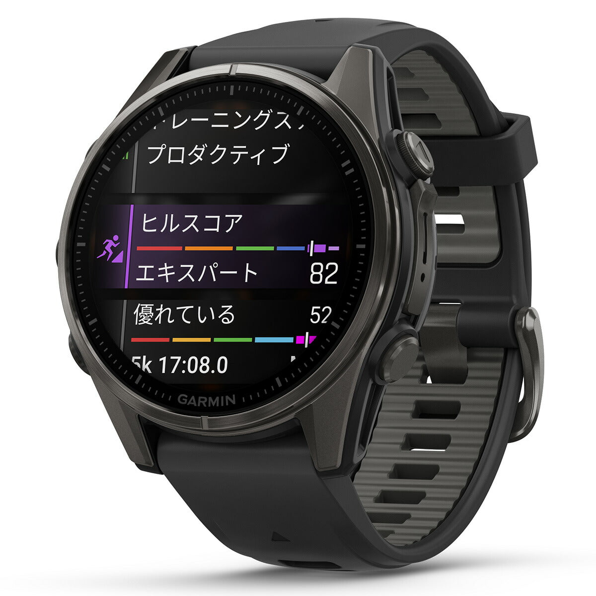 ガーミン GARMIN fenix 8 AMOLED 43mm フェニックス8 アモレッド 43ミリ GPS スマートウォッチ 腕時計 010-02903-27 Ti Carbon Gray DLC / Black【2024 新作】