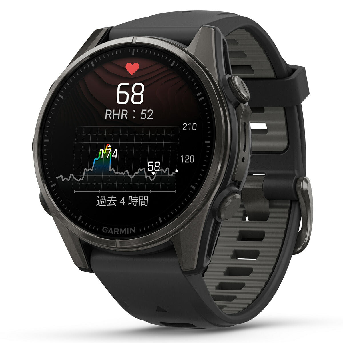 ガーミン GARMIN fenix 8 AMOLED 43mm フェニックス8 アモレッド 43ミリ GPS スマートウォッチ 腕時計 010-02903-27 Ti Carbon Gray DLC / Black【2024 新作】