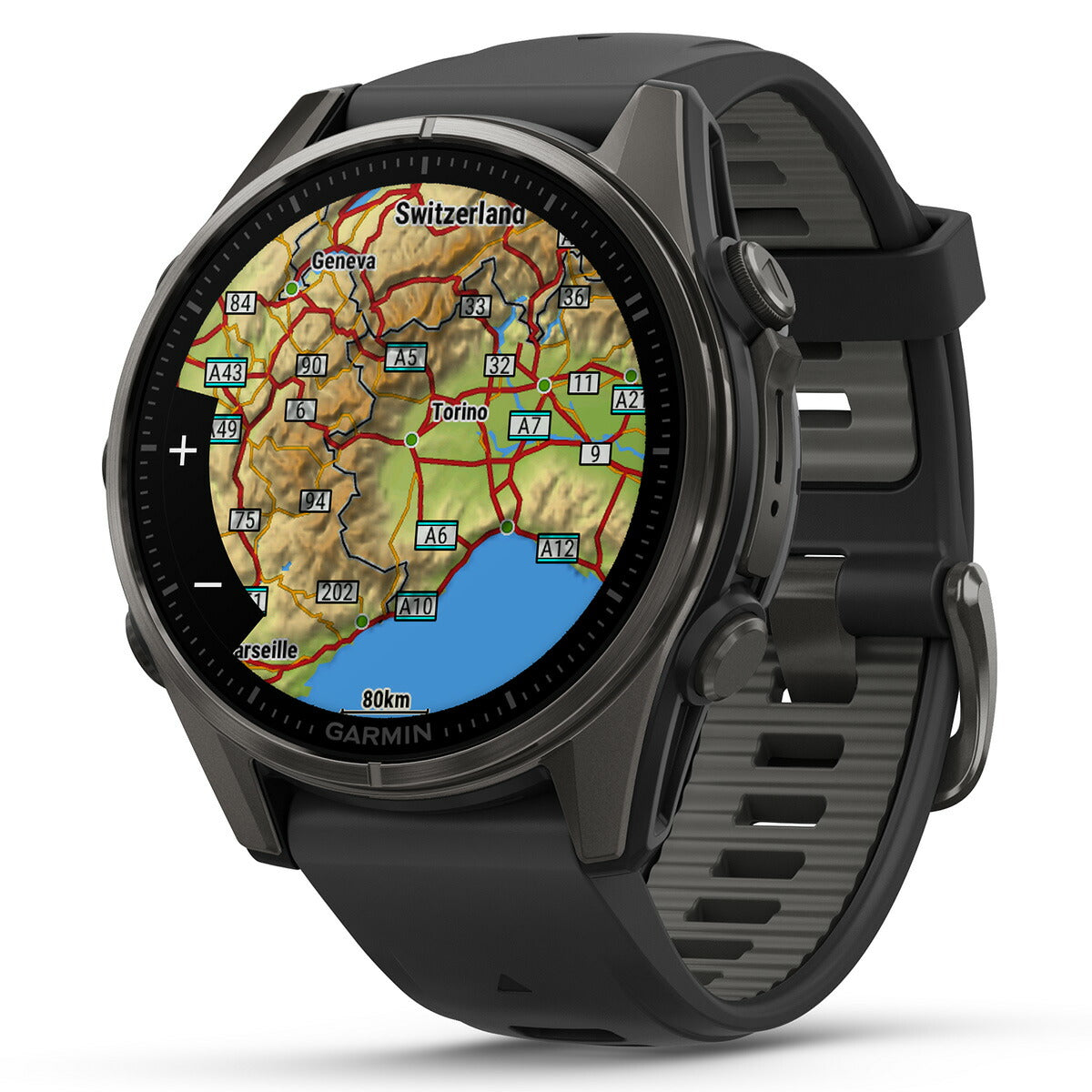 ガーミン GARMIN fenix 8 AMOLED 43mm フェニックス8 アモレッド 43ミリ GPS スマートウォッチ 腕時計 010-02903-27 Ti Carbon Gray DLC / Black【2024 新作】