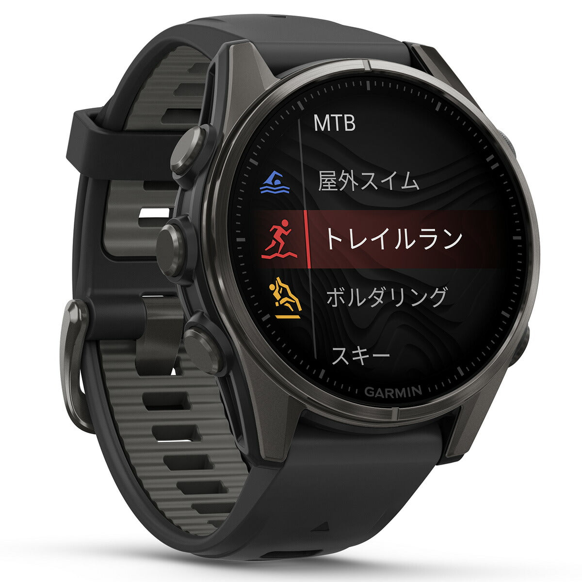 ガーミン GARMIN fenix 8 AMOLED 43mm フェニックス8 アモレッド 43ミリ GPS スマートウォッチ 腕時計 010-02903-27 Ti Carbon Gray DLC / Black【2024 新作】