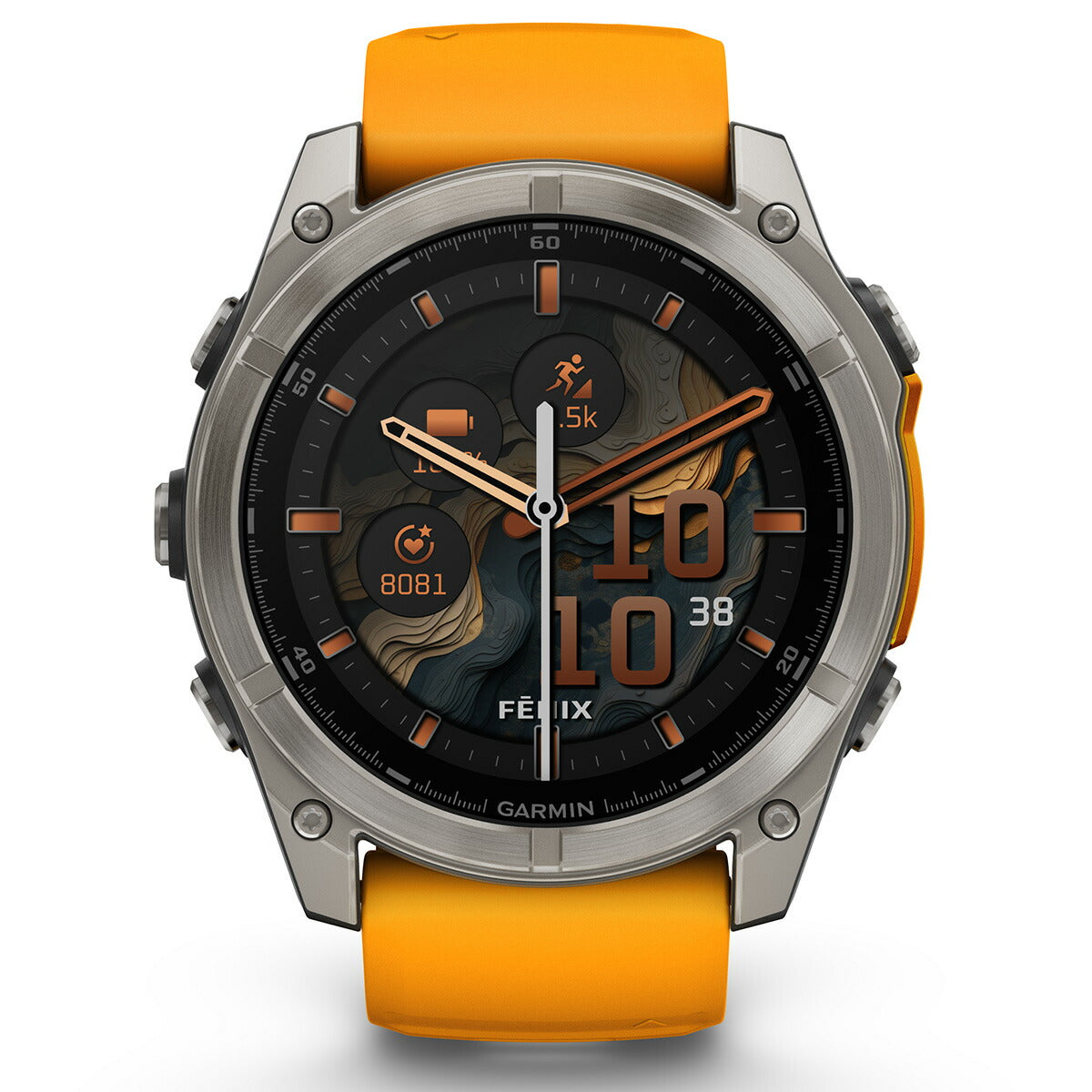 ガーミン GARMIN fenix 8 AMOLED 51mm フェニックス8 アモレッド 51ミリ GPS スマートウォッチ 腕時計 010-02905-50 Ti / Orange【2024 新作】