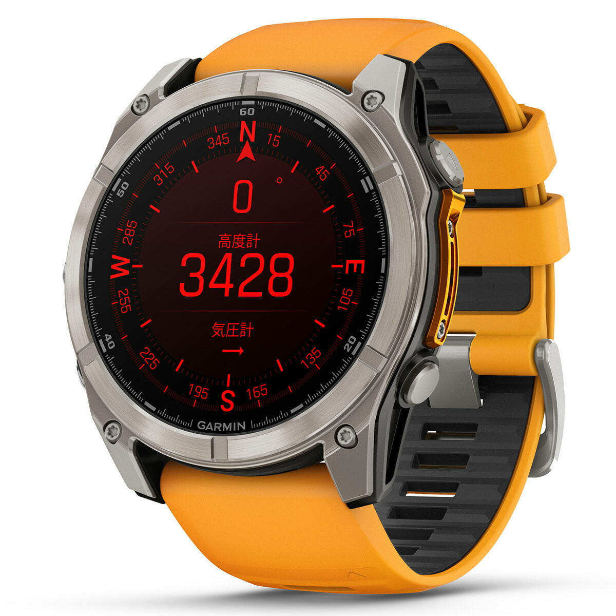 ガーミン GARMIN fenix 8 AMOLED 51mm フェニックス8 アモレッド 51ミリ GPS スマートウォッチ 腕時計 010-02905-50 Ti / Orange【2024 新作】