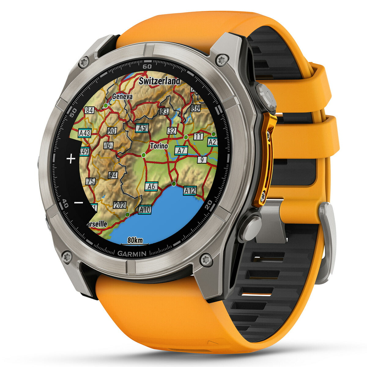 ガーミン GARMIN fenix 8 AMOLED 51mm フェニックス8 アモレッド 51ミリ GPS スマートウォッチ 腕時計 010-02905-50 Ti / Orange【2024 新作】