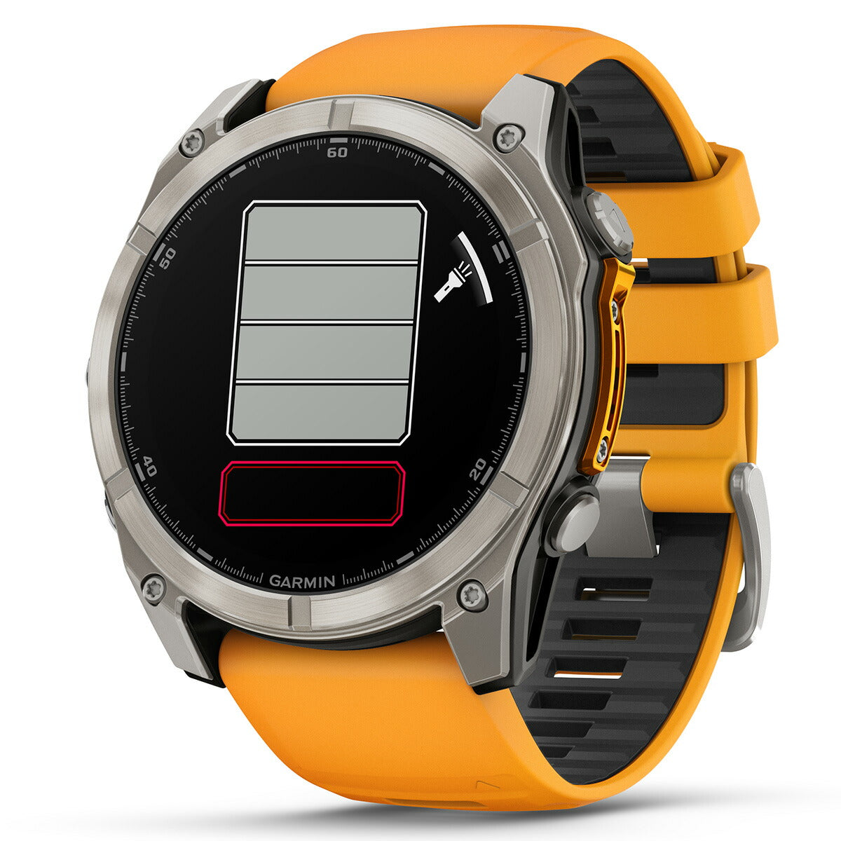 ガーミン GARMIN fenix 8 AMOLED 51mm フェニックス8 アモレッド 51ミリ GPS スマートウォッチ 腕時計 010-02905-50 Ti / Orange【2024 新作】