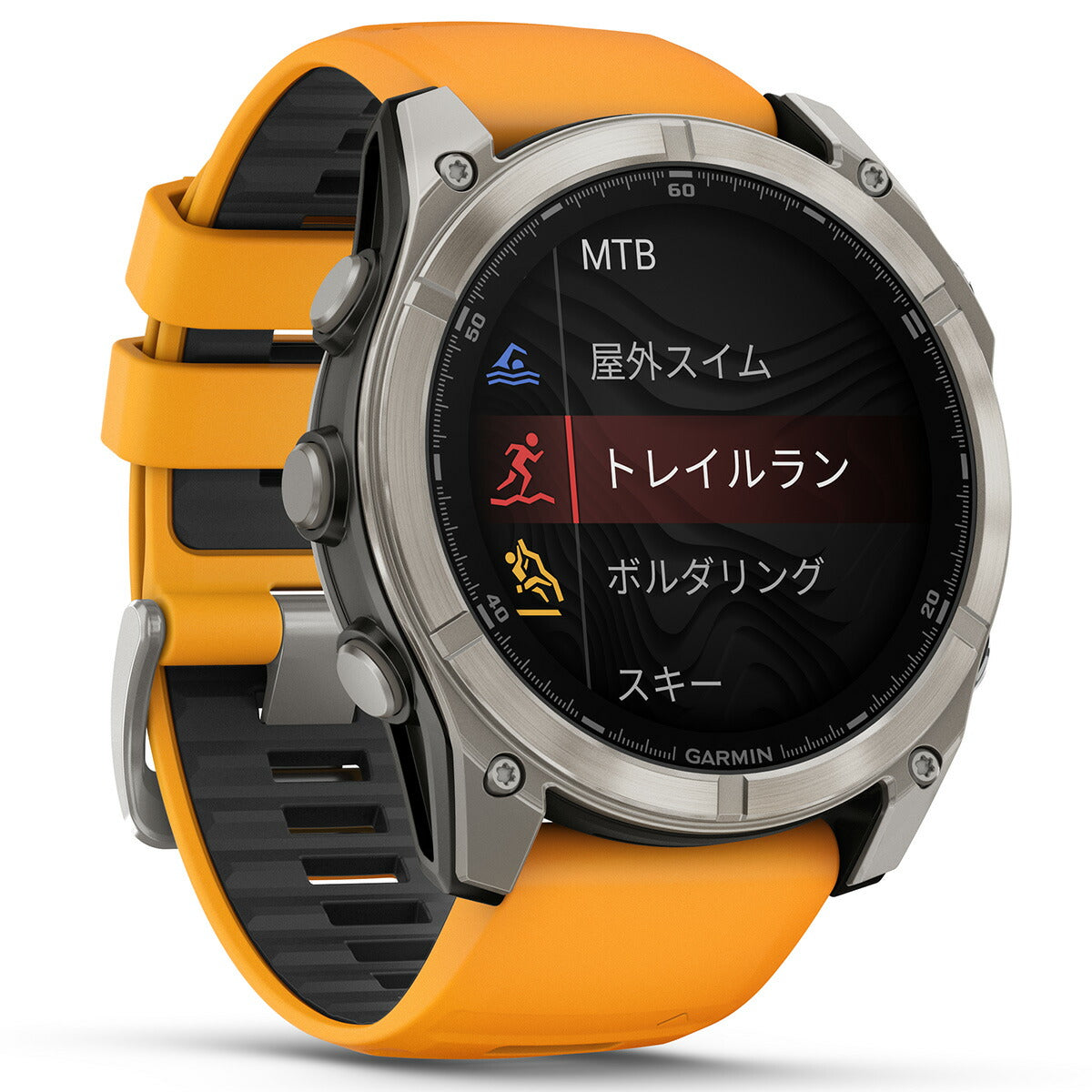 ガーミン GARMIN fenix 8 AMOLED 51mm フェニックス8 アモレッド 51ミリ GPS スマートウォッチ 腕時計 010-02905-50 Ti / Orange【2024 新作】