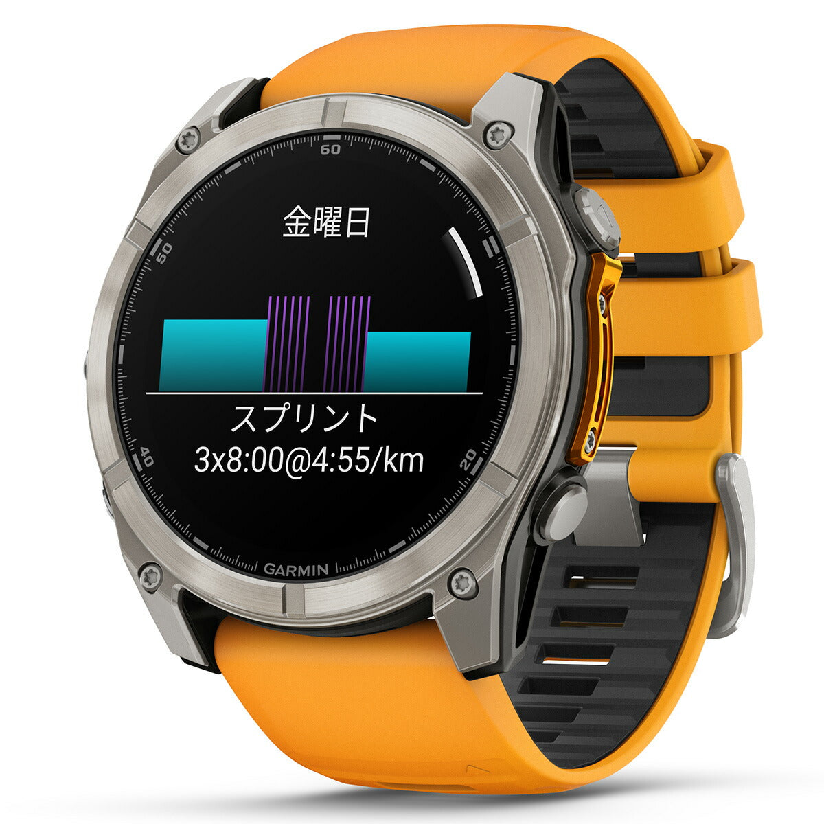 ガーミン GARMIN fenix 8 AMOLED 51mm フェニックス8 アモレッド 51ミリ GPS スマートウォッチ 腕時計 010-02905-50 Ti / Orange【2024 新作】