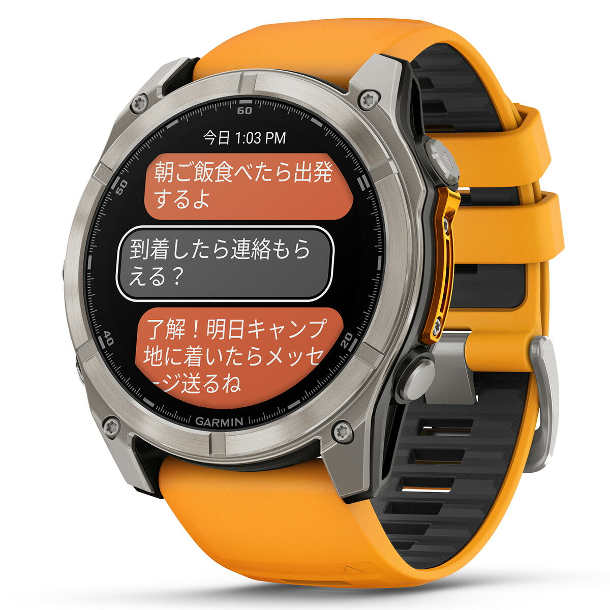 ガーミン GARMIN fenix 8 AMOLED 51mm フェニックス8 アモレッド 51ミリ GPS スマートウォッチ 腕時計 010-02905-50 Ti / Orange【2024 新作】