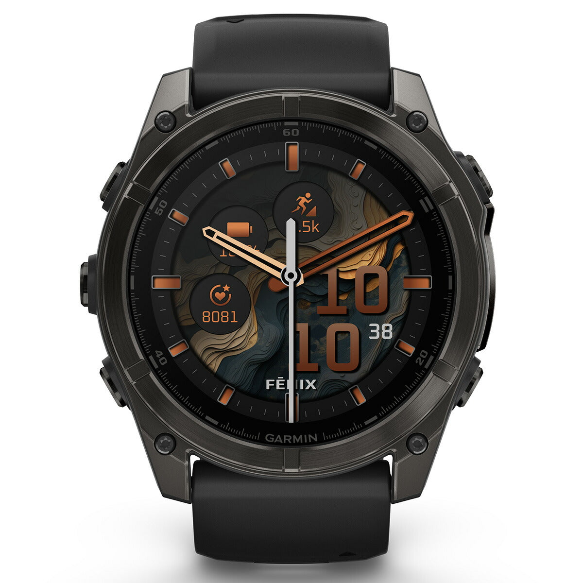 ガーミン GARMIN fenix 8 AMOLED 51mm フェニックス8 アモレッド 51ミリ GPS スマートウォッチ 腕時計 010-02905-62 Ti Carbon Gray DLC / Black【2024 新作】