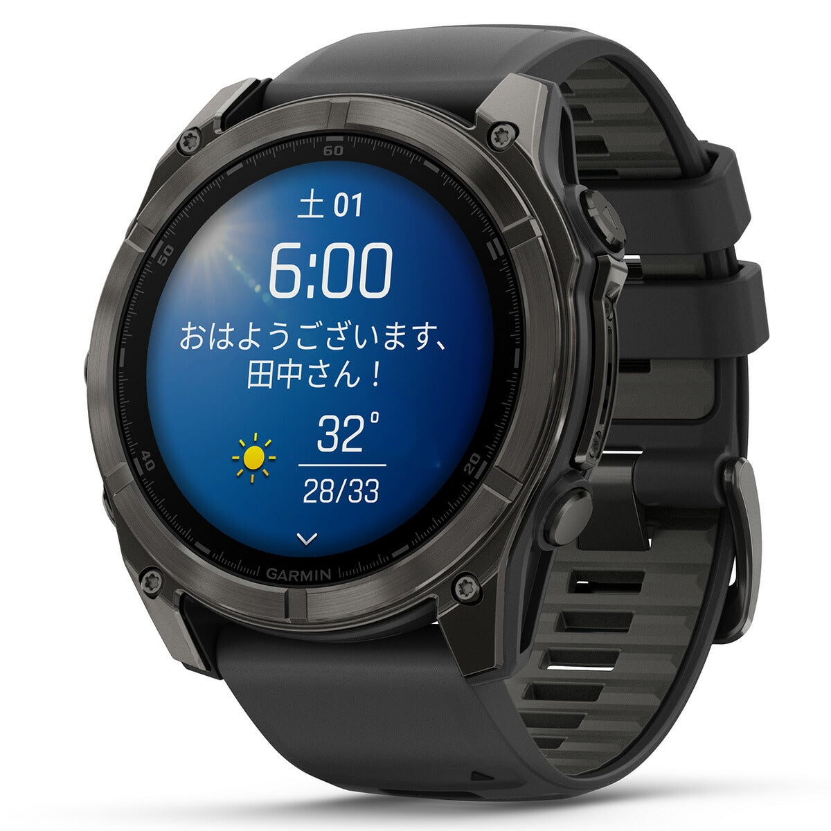 ガーミン GARMIN fenix 8 AMOLED 51mm フェニックス8 アモレッド 51ミリ GPS スマートウォッチ 腕時計 010-02905-62 Ti Carbon Gray DLC / Black【2024 新作】