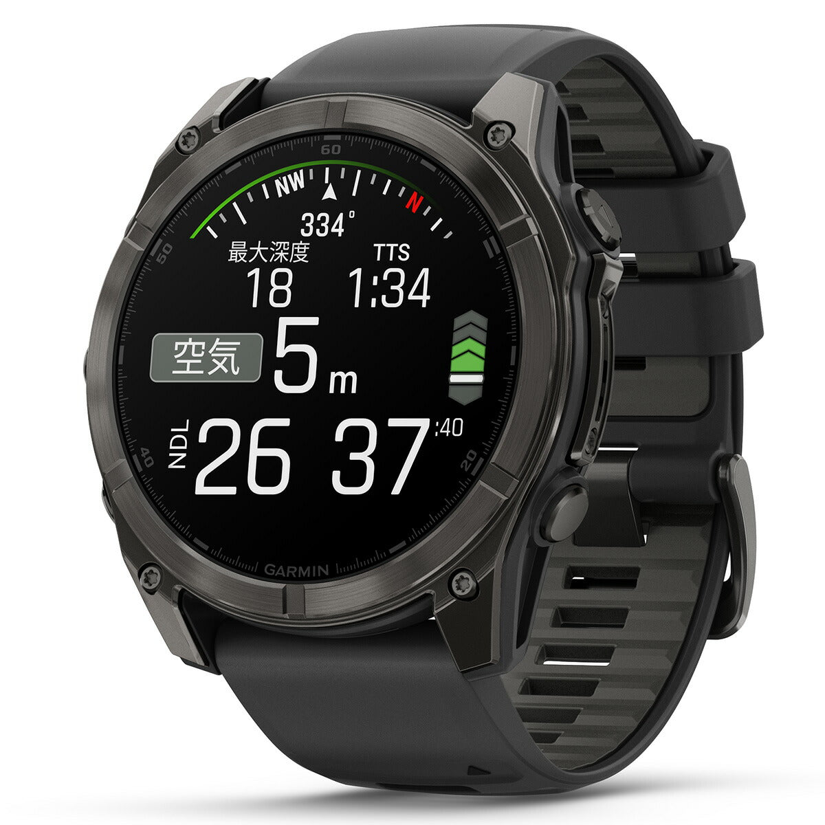 ガーミン GARMIN fenix 8 AMOLED 51mm フェニックス8 アモレッド 51ミリ GPS スマートウォッチ 腕時計 010-02905-62 Ti Carbon Gray DLC / Black【2024 新作】